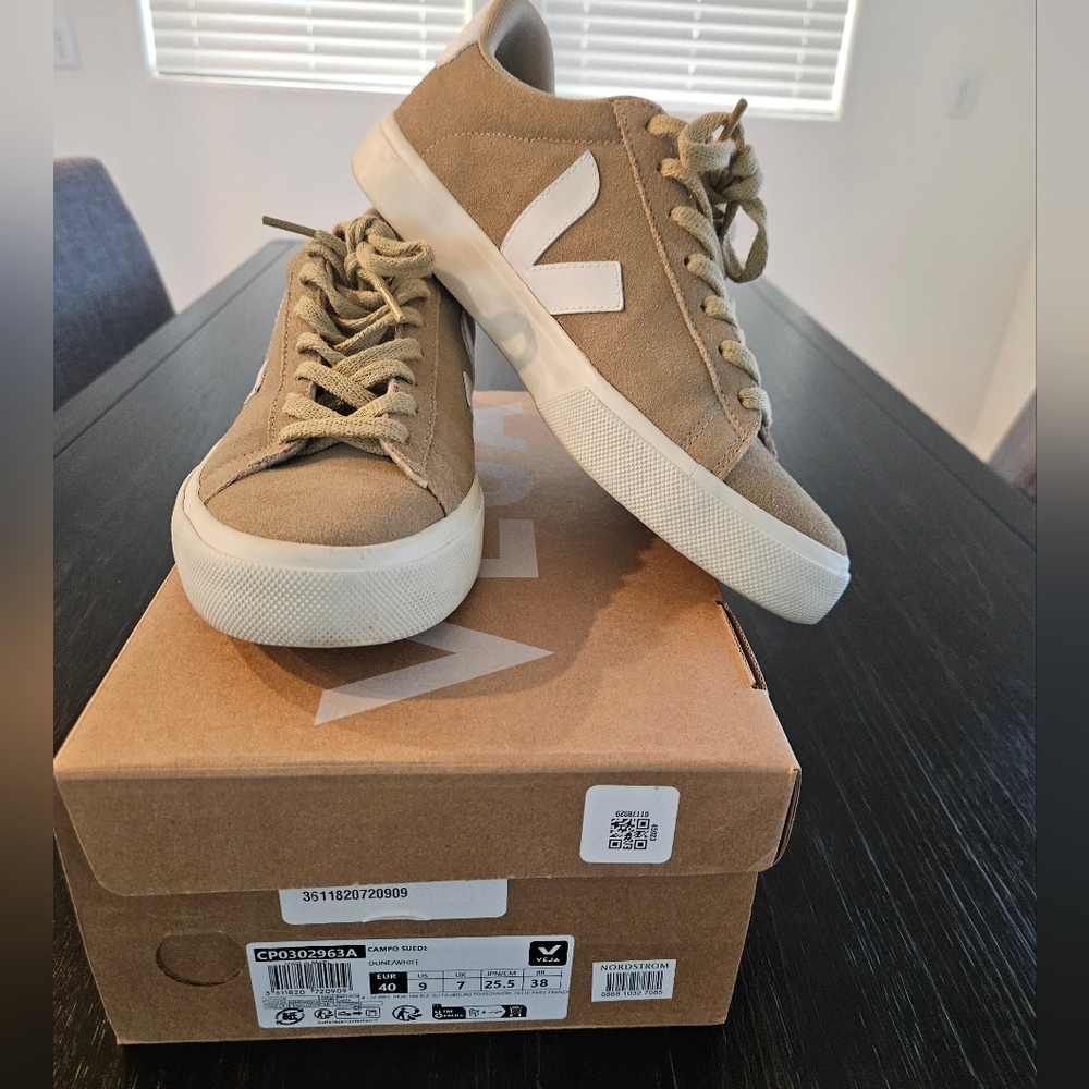Veja Tan High-Top Sneakers